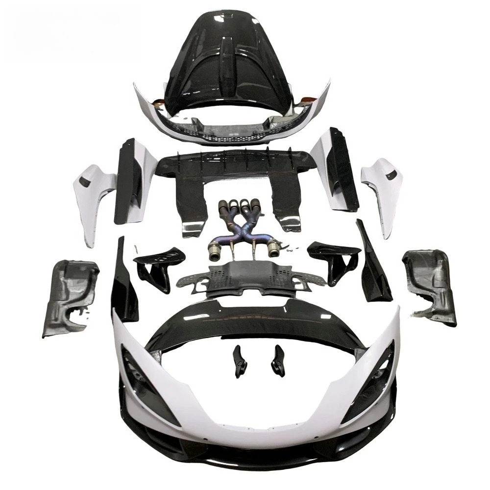 Dry Carbon 765LT Upgrade Bumper Kits for  720S High Quality Factory Price Carbon Fiber Side Skirt Rear Diffuser Fender